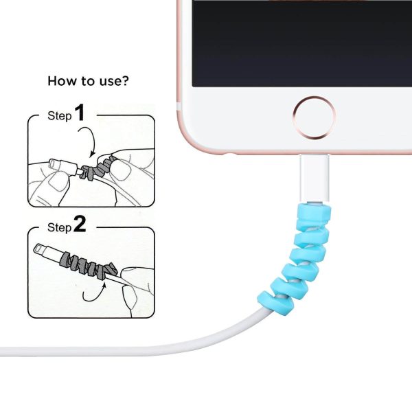 4 Pieces Spiral Charger Wire Cable Protector - Image 4