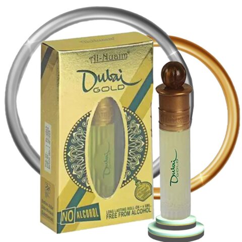 Dubai Gold Attar Roll-On 6ml – Premium Luxury Alcohol-Free Perfume Oil
