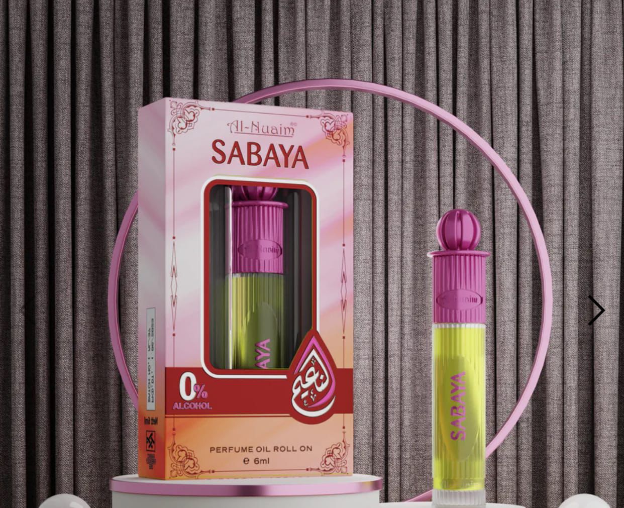 Sabaya Attar Roll-On 6ml – Sweet Floral Alcohol-Free Perfume Oil