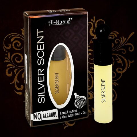 Silver Scent Attar Roll-On 6ml – Fresh Woody Alcohol-Free Perfume Oil