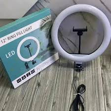 10 Inch Ring Fill Light with Mobile Holder & Tripod Stand for Video Recording & Live Streaming