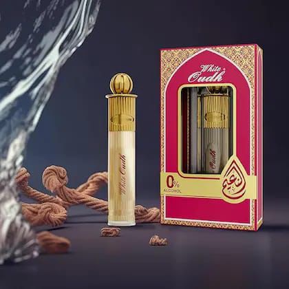 Al-Nuaim White Oudh Perfume Oil Roll On 8ml – Long Lasting Alcohol Free Attar for Men & Women