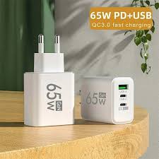 65W PD USB Charger QC3.0 – Super Fast USB-C & USB-A Wall Charger Adapter