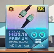 HDMI 2.1V Premium Cable 8K Ultra HD High Speed HDMI Cable for TV, Gaming & Monitor