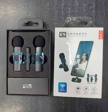 K9 Wireless Microphone for Mobile Phone – Mini Lavalier Mic for Video Recording & Live Streaming