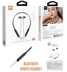 Magnetic Sport Headset R107 – Wireless Bluetooth Neckband Earphones with Deep Bass & Mic