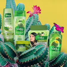 Vatika Cactus Hair Fall Control Shampoo – Anti Hair Fall Nourishing Shampoo with Cactus, Garlic & Ghergir