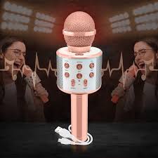 WS-858 Wireless Karaoke Microphone – Bluetooth Karaoke Mic with Speaker & Recording